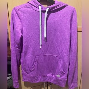 Purple Adidas Climawarm Hooded Sweatshirt SMALL